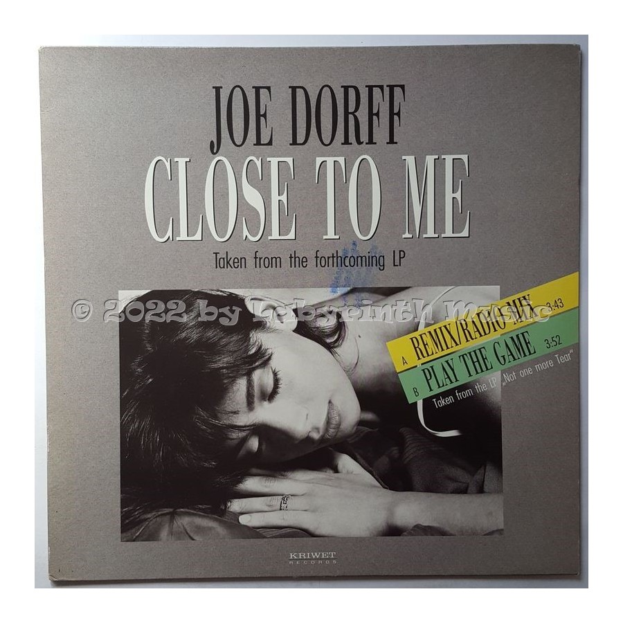 Joe Dorff - Close To Me • 12" Vinyl Maxi • EX - Labyrinth Music