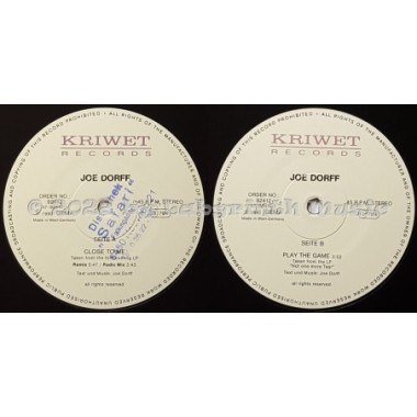 Joe Dorff - Close To Me • 12" Vinyl Maxi • EX - Labyrinth Music