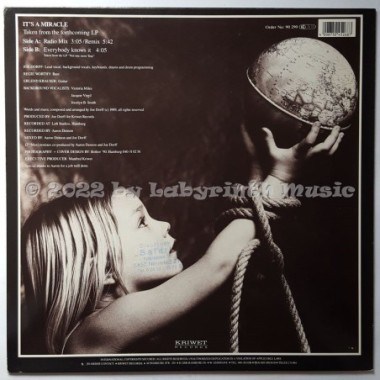 Joe Dorff - It's A Miracle • 12" Vinyl Maxi • NM - Labyrinth Music