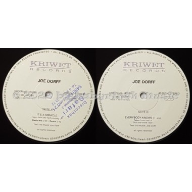 Joe Dorff - It's A Miracle • 12" Vinyl Maxi • NM - Labyrinth Music