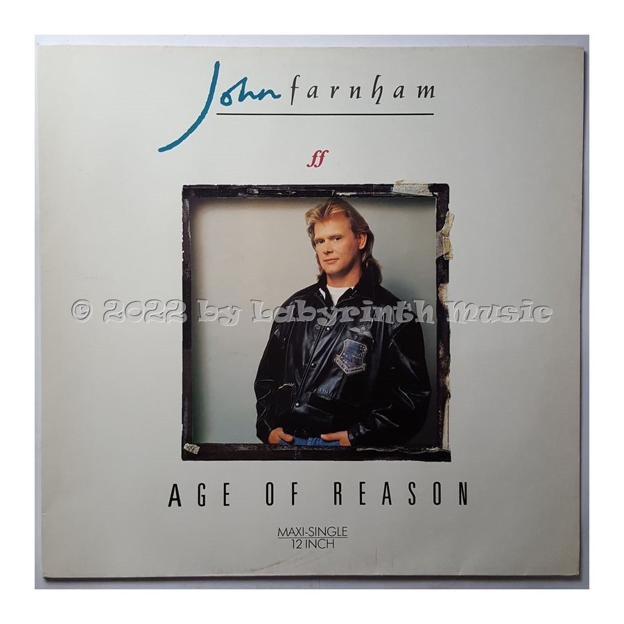 John Farnham - Age Of Reason • 12" Vinyl Maxi • NM - Labyrinth Music