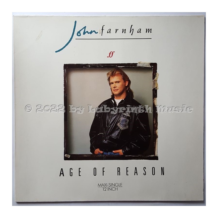 John Farnham - Age Of Reason • 12" Vinyl Maxi - Labyrinth Music