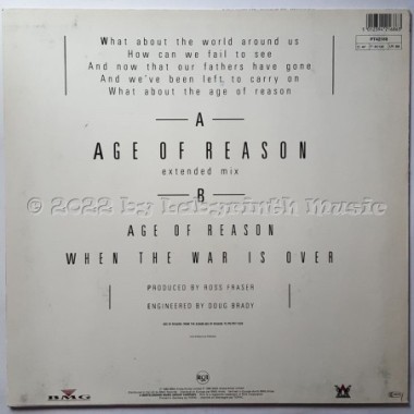 John Farnham - Age Of Reason • 12" Vinyl Maxi - Labyrinth Music