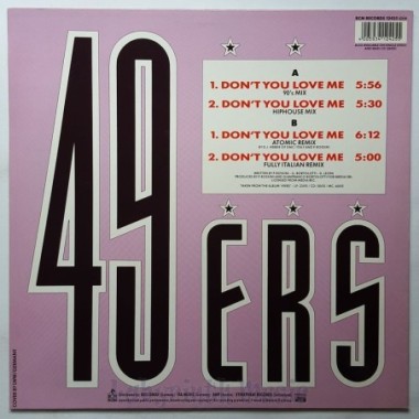 49ers - Don't You Love Me • 12" Vinyl Maxi • NM - Labyrinth Music