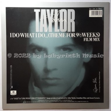 John Taylor - I Do What I Do… • 12" Vinyl Maxi - Labyrinth Music