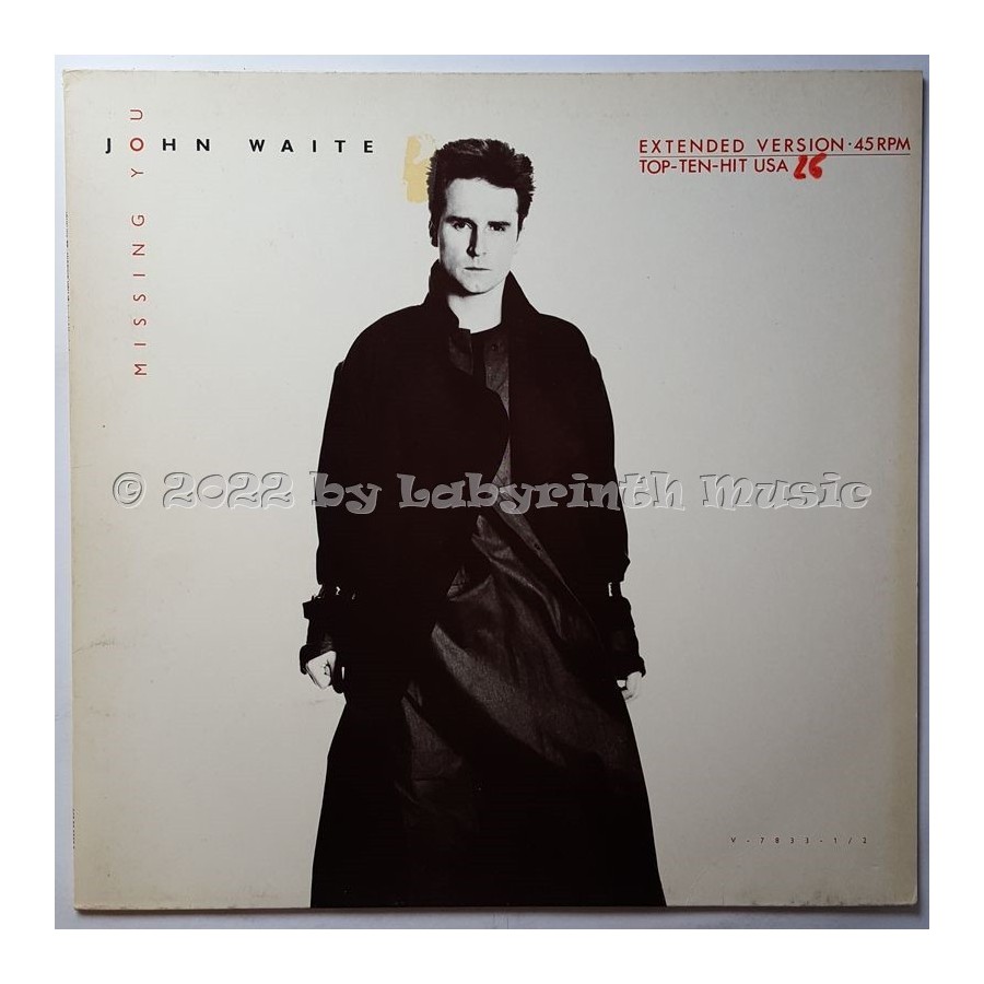 John Waite - Missing You • 12" Vinyl Maxi • EX - Labyrinth Music