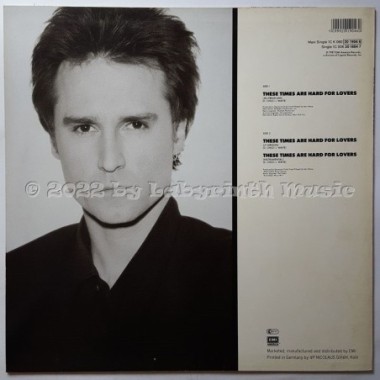 John Waite - These Times Are Hard For Lovers • 12" Vinyl Maxi • EX - Labyrinth Music