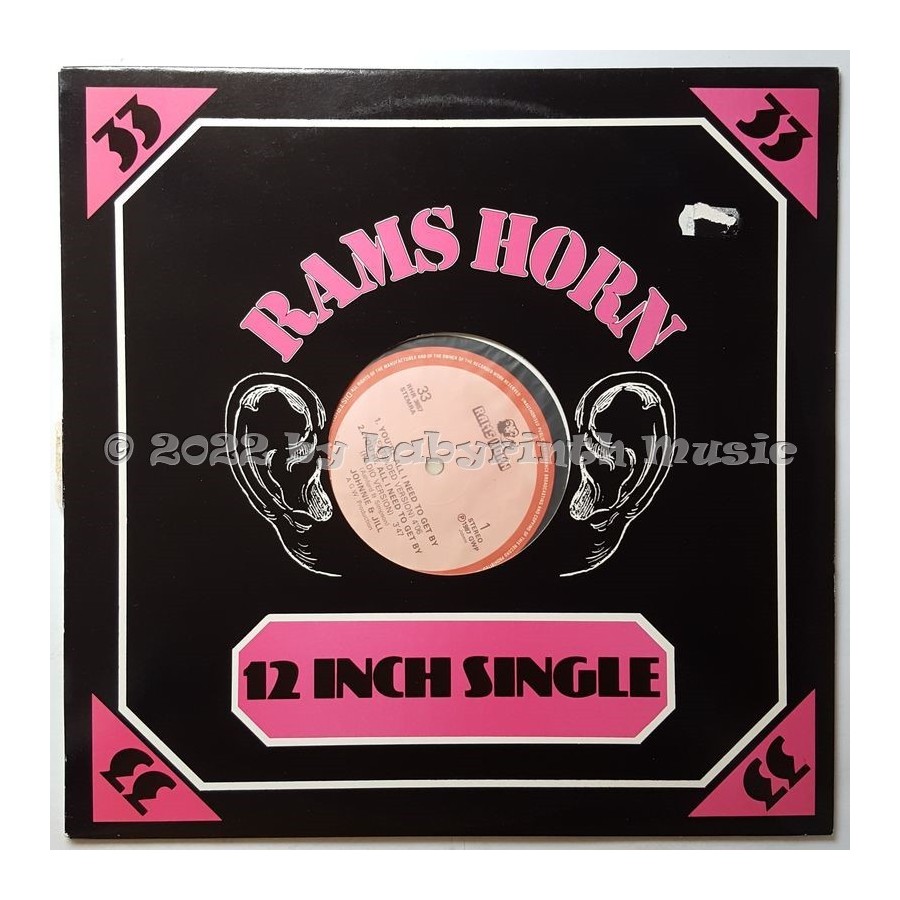 Johnnie & Jill - You're All I Need To Get By • 12" Vinyl Maxi - Labyrinth Music