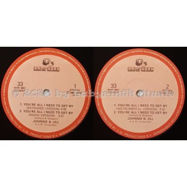 Johnnie & Jill - You're All I Need To Get By • 12" Vinyl Maxi - Labyrinth Music