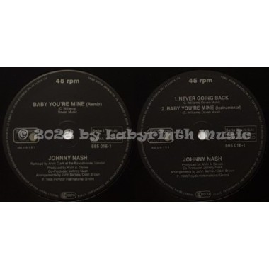 Johnny Nash - Baby You're Mine • 12" Vinyl Maxi • EX - Labyrinth Music