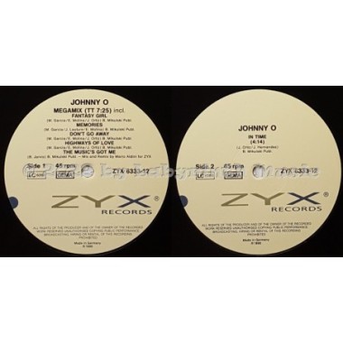 Johnny O. - Megamix • 12" Vinyl Maxi • EX - Labyrinth Music