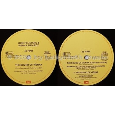 José Feliciano & Vienna Project - The Sound Of Vienna • 12" Vinyl Maxi • MINT - Labyrinth Music