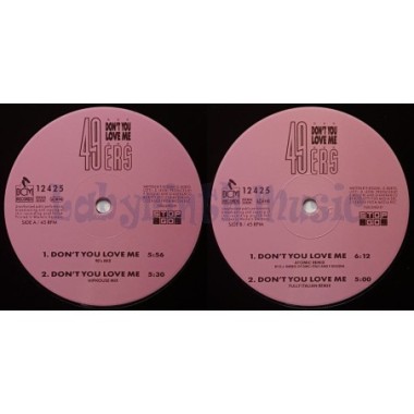 49ers - Don't You Love Me • 12" Vinyl Maxi • NM - Labyrinth Music