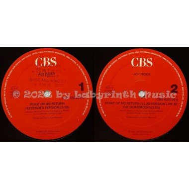 Joy Rider - Point Of No Return • 12" Vinyl Maxi • EX - Labyrinth Music