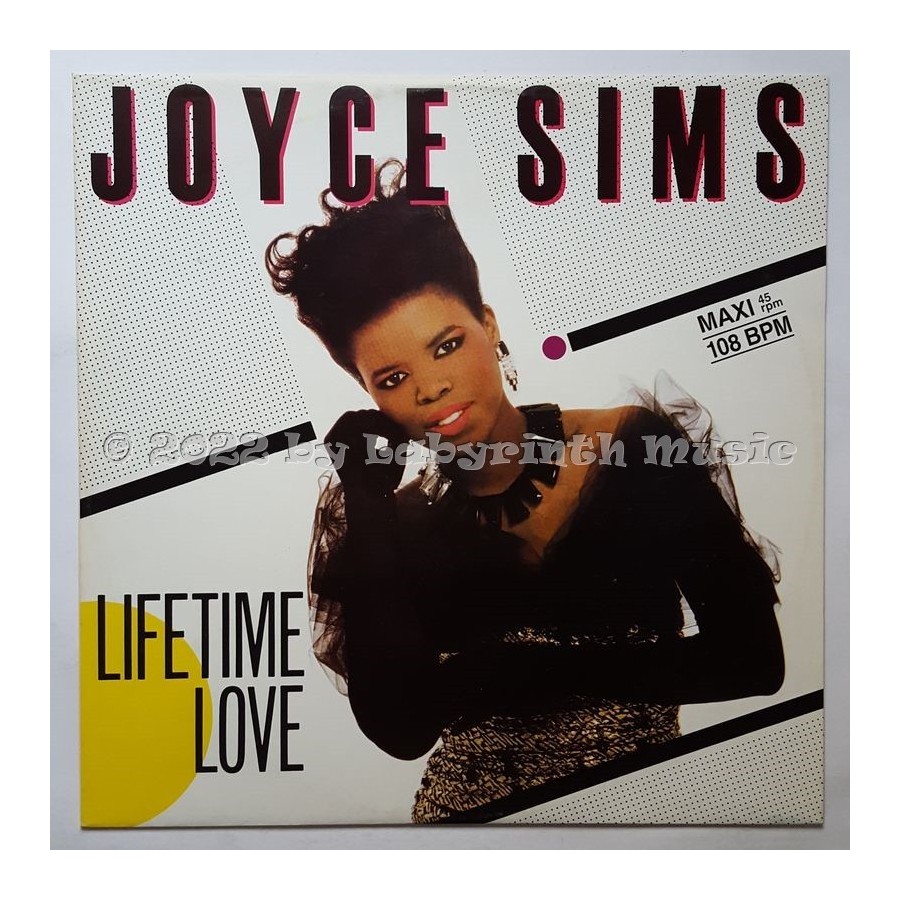 Joyce Sims - Lifetime Love • 12" Vinyl Maxi • NM - Labyrinth Music