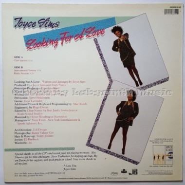 Joyce Sims - Looking For A Love • 12" Vinyl Maxi • EX - Labyrinth Music