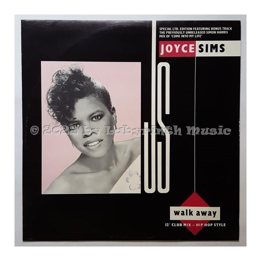 Joyce Sims - Walk Away • 12" Vinyl Maxi • MINT - Labyrinth Music