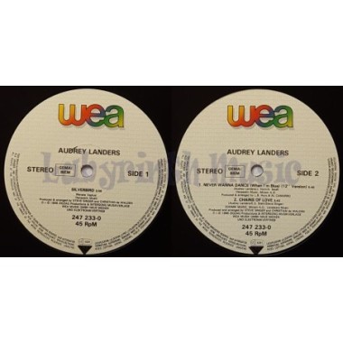 Audrey Landers - Silverbird • 12" Vinyl Maxi • EX - Labyrinth Music