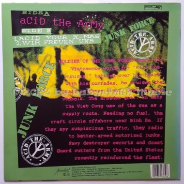 Junk Force - Acid The Army • 12" Vinyl Maxi • MINT - Labyrinth Music
