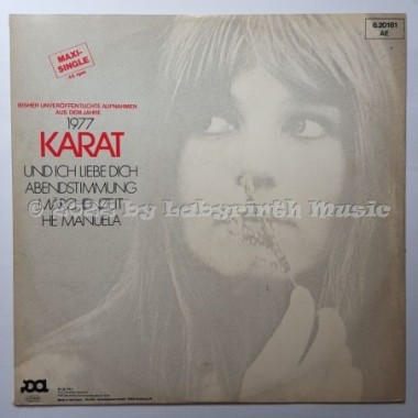 Karat - Und Ich Liebe Dich • 12" Vinyl Maxi • EX - Labyrinth Music