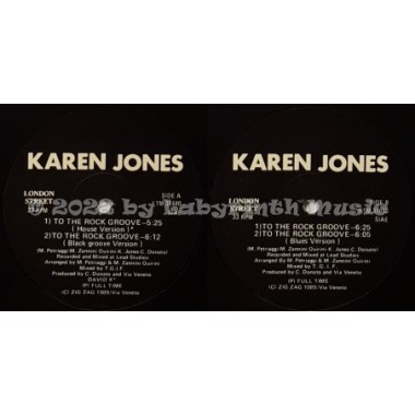 Karen Jones - To The Rock Groove • 12" Vinyl Maxi • EX - Labyrinth Music
