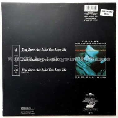 Karl Keaton - You Sure Act Like You Love Me • 12" Vinyl Maxi • NM - Labyrinth Music