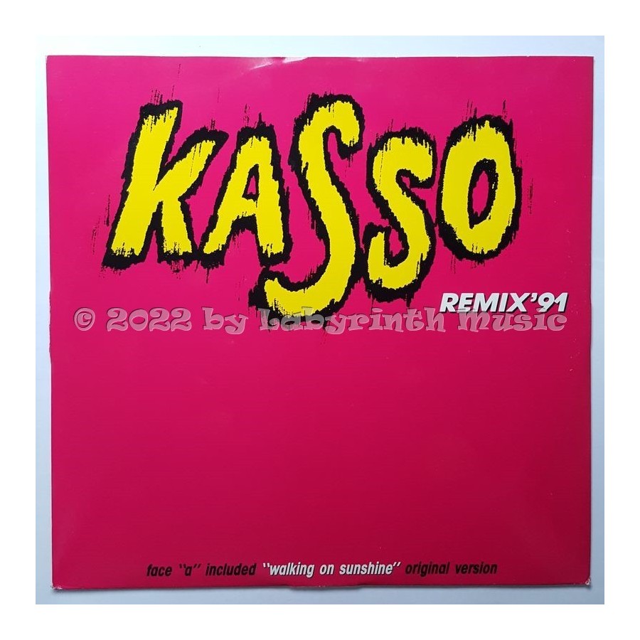 Kasso - Walking On Sunshine • 12" Vinyl Maxi • EX - Labyrinth Music