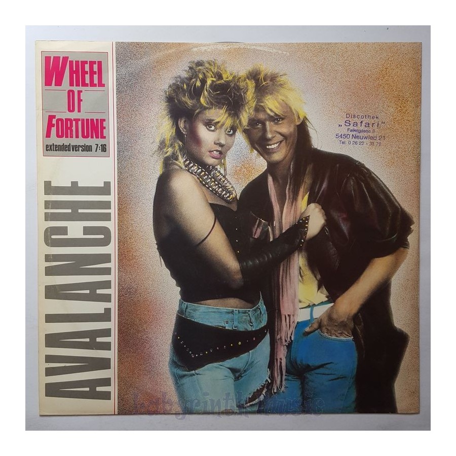 Avalanche - Wheel Of Fortune • 12" Vinyl Maxi - Labyrinth Music