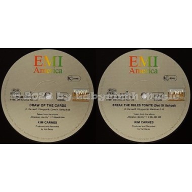 Kim Carnes - Draw Of The Cards • 12" Vinyl Maxi • EX - Labyrinth Music