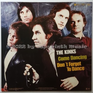 The Kinks - Come Dancing • 12" Vinyl Maxi - Labyrinth Music