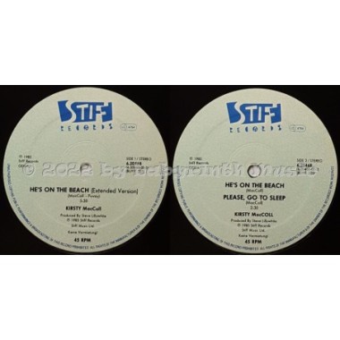 Kirsty MacColl - He's On The Beach • 12" Vinyl Maxi • EX - Labyrinth Music