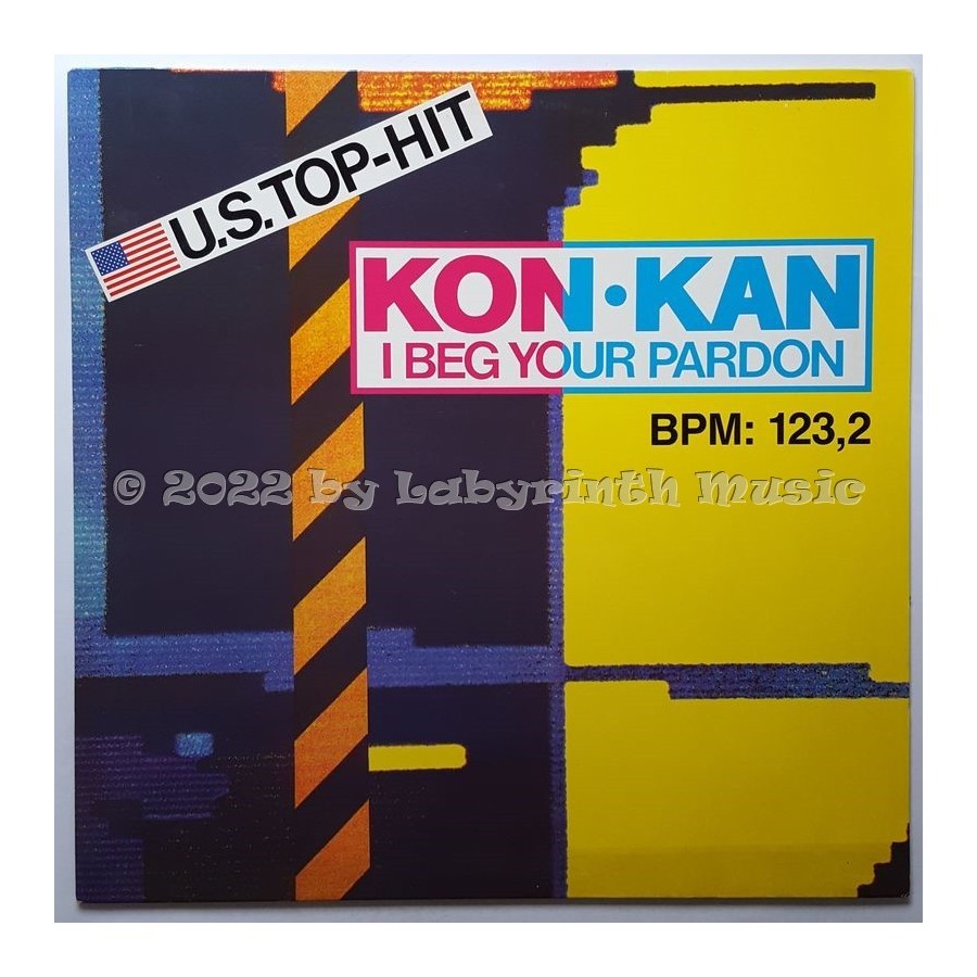 Kon Kan - I Beg Your Pardon • 12" Vinyl Maxi • MINT - Labyrinth Music