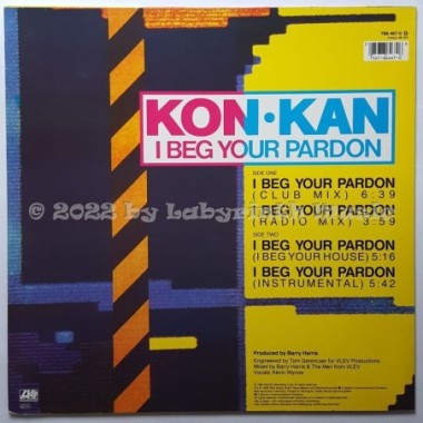 Kon Kan - I Beg Your Pardon • 12" Vinyl Maxi • MINT - Labyrinth Music