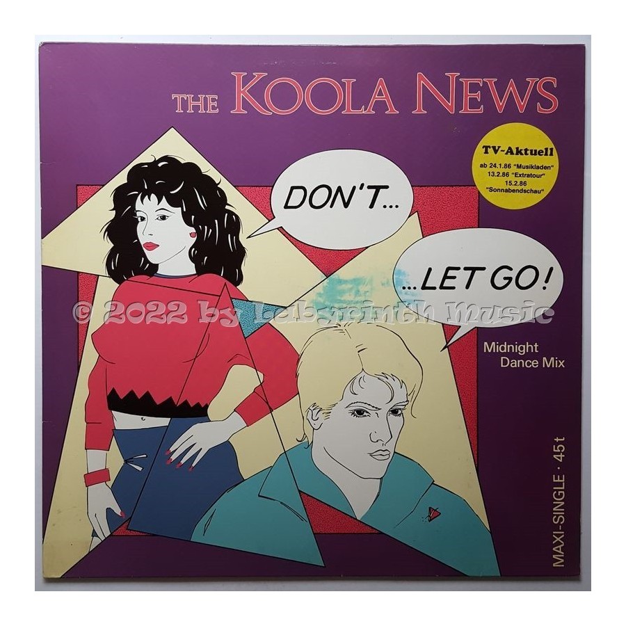 The Koola News - Don't...... Let Go • 12" Vinyl Maxi • EX - Labyrinth Music