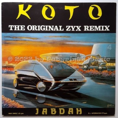Koto - Jabdah • The Original Zyx Remix • 12" Vinyl Maxi • EX - Labyrinth Music