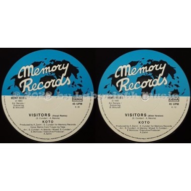Koto - Visitors • Vocal Remix • 12" Vinyl Maxi • EX - Labyrinth Music