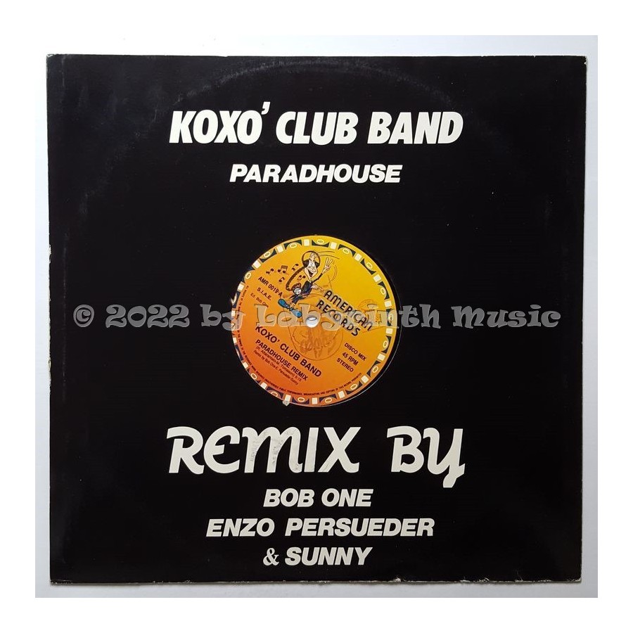 Koxo Club Band - Paradhouse • Paradhouse Remix • 12" Vinyl Maxi - Labyrinth Music