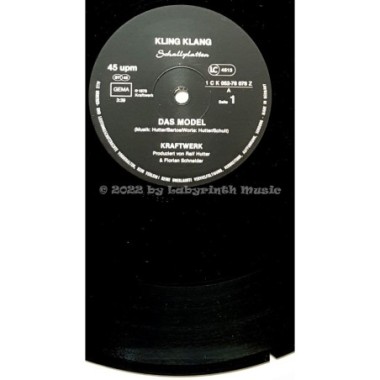 Kraftwerk - Das Model • 12" Vinyl Maxi - Labyrinth Music