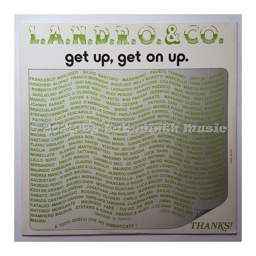 L.A.N.D.R.O. & Co. - Get Up, Get On Up • 12" Vinyl Maxi • EX - Labyrinth Music