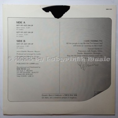 L.A.N.D.R.O. & Co. - Get Up, Get On Up • 12" Vinyl Maxi • EX - Labyrinth Music