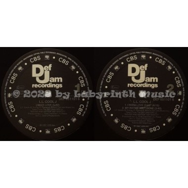 L.L. Cool J - I Need Love • 12" Vinyl Maxi • EX - Labyrinth Music