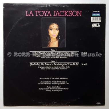 La Toya Jackson - (Ain't Nobody Loves You) Like I Do • 12" Vinyl Maxi - Labyrinth Music