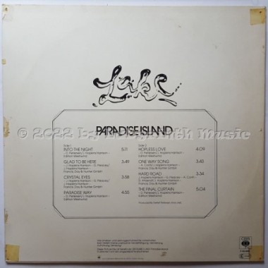 Lake - Paradise Island • 12" Vinyl LP - Labyrinth Music