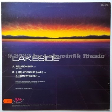Lakeside - Relationship • 12" Vinyl Maxi • MINT - Labyrinth Music