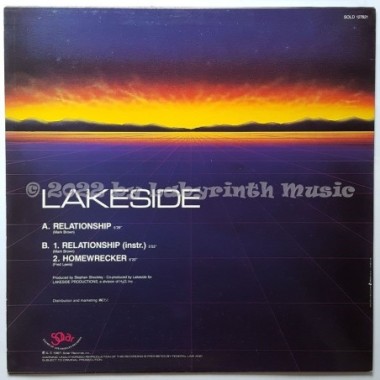 Lakeside - Relationship • 12" Vinyl Maxi • NM - Labyrinth Music