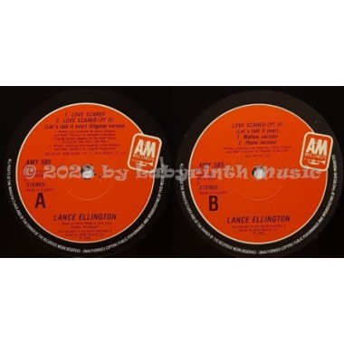 Lance Ellington - Love Scared • 12" Vinyl Maxi • MINT - Labyrinth Music