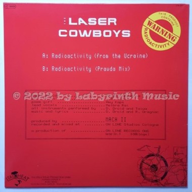 Laser Cowboys - Radioactivity • 12" Vinyl Maxi • NM - Labyrinth Music