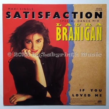 Laura Branigan - Satisfaction • 12" Vinyl Maxi - Labyrinth Music