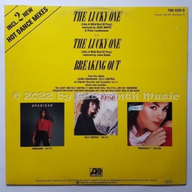 Laura Branigan - The Lucky One • 12" Vinyl Maxi - Labyrinth Music