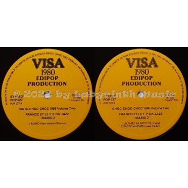 Le Grand Maitre Franco Et Son Tout Puissant O.K. Jazz - Mario 2 • 12" Vinyl LP • MINT - Labyrinth Music